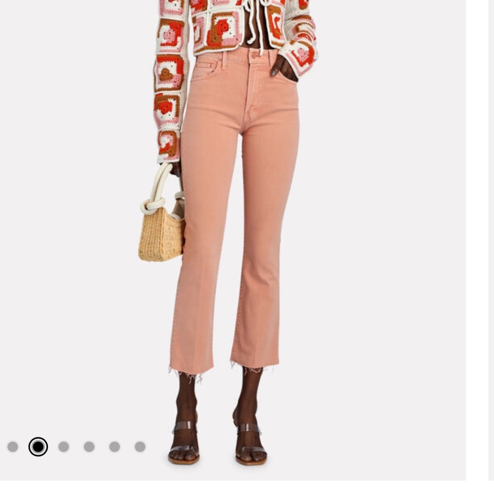 MOTHER - insider crop ankle fray